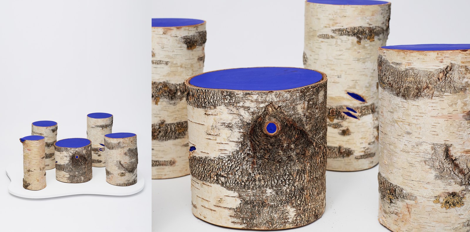 Koivukko, 2025 – installation en bois de bouleau, Pia Tikkanen