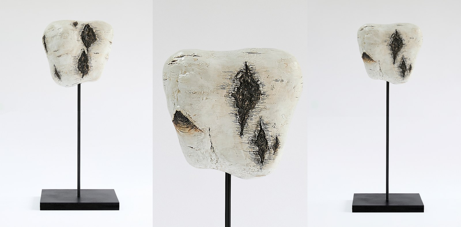 Tuohi n.1, 2026 – sculpture en grès, Pia Tikkanen